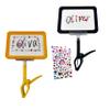 2 Pack Stroller Flags with Writable Signs DIY Custom Banner Kit with 10 Reusable Cards & Heart Gem Sticker, Easy to Spot, Personalized Name Tag for Stroller, Wagon & Bicycle view 1