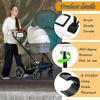 2 Pack Stroller Flags with Writable Signs DIY Custom Banner Kit with 10 Reusable Cards & Heart Gem Sticker, Easy to Spot, Personalized Name Tag for Stroller, Wagon & Bicycle view 3