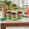 NewGtuizi Kids Plant Growing Kit, 30 Peat Pots with 20 Fun Stickers & 6 Fences, Creative Garden Kit for Kids Gardening, Mother's Day Craft Favor, Planting, Garden view 2