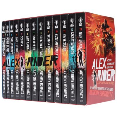 Alex Rider Complete 13 Books Collection Box Set by Anthony Horowitz | Stormbreaker to Nightshade | Full Teen Spy Adventure Series | Paperback Set tool