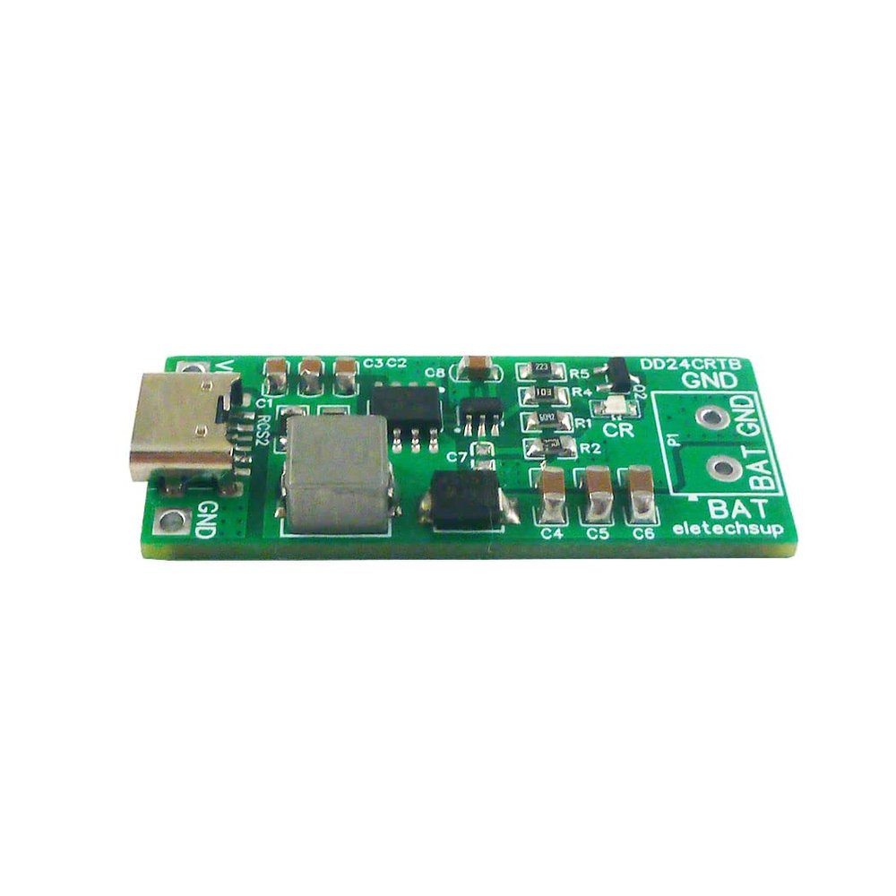 Integrated Circuit Module 2-6Cell Li-po Li-ion 18650 Pack Charger with Type-c DC 5V to 25.2V Output for 7.4V-22.2V Batteries (3S 3A)