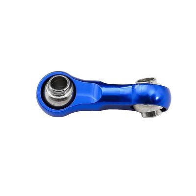 COMODO RC Steering Drag Link Rod 1/18 Scale 7075 Aluminum Replacement Part for Grom Compatible Models 4pcs(Blue)