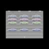 24 Grids Toy Car Display Case, 1: 24 Scale Diecast Cars Display & Storage Case, Wall Mounted Clear Acrylic Shelf with 24 Compartments and Cabinet Door for Toy Cars, Souvenirs, Collectibles view 1