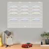 24 Grids Toy Car Display Case, 1: 24 Scale Diecast Cars Display & Storage Case, Wall Mounted Clear Acrylic Shelf with 24 Compartments and Cabinet Door for Toy Cars, Souvenirs, Collectibles view 2