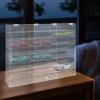 24 Grids Toy Car Display Case, 1: 24 Scale Diecast Cars Display & Storage Case, Wall Mounted Clear Acrylic Shelf with 24 Compartments and Cabinet Door for Toy Cars, Souvenirs, Collectibles view 4