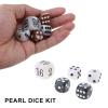 Acrylic Backgammon Dices Set with Pearls Finish for Board Game, Professional Acrylic Set of Doubling Cube Entertainment Gaming view 4