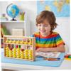Ameble 7 Rods Wooden Abacus for Kids Math, Large Classroom Abaco with Non-Slip Beads & Hanging Rope, Teacher's Counting Frame for Elementary School Learning view 3