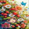 2000 Piece Puzzle for Adults, Cute Girl Flowers Puzzle, Impossible Difficult Hard Challenging Jigsaw Puzzles for Adults 2000 Pieces, Family Games Gifts for Friends Seniors (39.4 x 27.6 inch) view 1