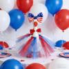 Jwqqwdza 7 Inch Desk Goose Outfits, Mini Desktop Goose 4th of July Clothes with Headband Desk Costumes Accessories Independence Day Decor for Desktop Statues (4th of July, One Size) view 2