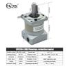 1pc Planetary Reducer SPLF60 Suitable for 60 Servo Motor 200w 400w 600w Gear Ratio 16/20/25//35/40/50 Max 30N.m 10arcmin Input 14mm(25) view 2