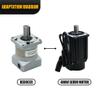 1pc Planetary Reducer SPLF60 Suitable for 60 Servo Motor 200w 400w 600w Gear Ratio 16/20/25//35/40/50 Max 30N.m 10arcmin Input 14mm(25) view 4