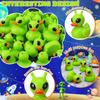 Sotiff 100 Pcs Mini Alien Rubber Ducks Alien Party Favors Small Tiny Aliens Figurines Duck to Hide and Seek for Cruise Ship Space Party Favor Rave Trinkets Goodie Bag Gift Basket Stuffing (Green) view 3