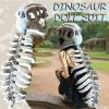 2026 New Dinosaur Skeleton Costume, 3D Spinosaurus Skull Mask & Plush Spine, for Dress-Up Play (Purple,47 in) view 2