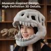 2026 New Dinosaur Skeleton Costume, 3D Spinosaurus Skull Mask & Plush Spine, for Dress-Up Play (Purple,47 in) view 4