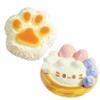 2-Pack Squish Toys, Ultra Soft Slow Rising Cake Squeeze Toys with Bursting Feeling, Sensory Toy for Stress Relief, Realistic Strawberry Tart and Rice Ball Cat Paw, Stress Ball, Sensory view 1