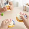 2-Pack Squish Toys, Ultra Soft Slow Rising Cake Squeeze Toys with Bursting Feeling, Sensory Toy for Stress Relief, Realistic Strawberry Tart and Rice Ball Cat Paw, Stress Ball, Sensory view 2