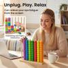 Color Matching Stacking Puzzle Game, 2026 New Wooden Color Match Challenge Game Fast Color Stack Challenge Ring Stack Puzzle with Racks and Rings, Tabletop Brain Teaser for Family Friend Fun (1, #B) view 2