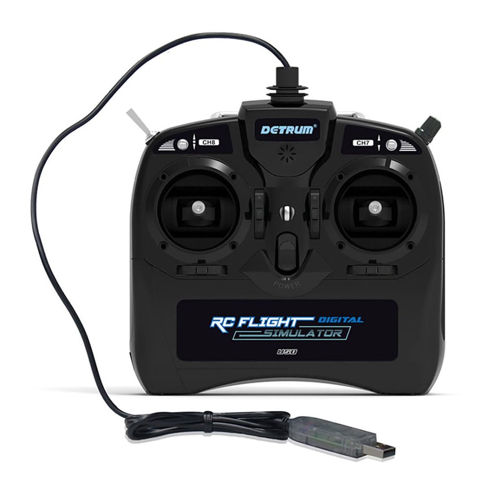 ECHOBBY Dynam Detrum 8CH USB RC Flight Simulator Model Airplane Helicopter Glider R/C Trainer