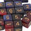 Toyvian 20pcs Galaxy Acrylic 6-Sided Dice Set for Board Game Pieces and Tabletop Rpgs, Numbered Colorful Gaming Dice Pack for Party Games and Educational Use Random Color view 3