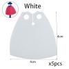 BASEPLATES Building Block Figure Accessory White Cape (cape011-0) view 2