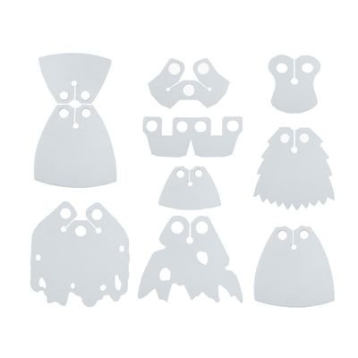 BASEPLATES Building Block Figure Accessory White Cape (Cape 11 Set)