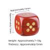 2pcs Natural Gemstone Dice Set 15mm Rounded Crystal Dice Semi Precious Stone Table Game Dice RPG Gaming Dice Healing Crystal (Obsidian) view 3