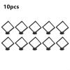3D Floating Coin Display Frame 110x110mm, Suspended Plastic Holder for Medals Stamps Jewelry Chips, Horizontal or Vertical Showcase Base, Black(black) view 3