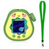 SGHLDE for Tamagotchi Paradise Silicone Case with Dial Cover and Lanyard, Cute 3D Avocado Standing Protective Case for Tamagotchi Paradise Accessories, Green Avocado view 1