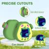 SGHLDE for Tamagotchi Paradise Silicone Case with Dial Cover and Lanyard, Cute 3D Avocado Standing Protective Case for Tamagotchi Paradise Accessories, Green Avocado view 4