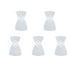 BASEPLATES Building Block Figure Accessory White Cape (cape268-0) view 1