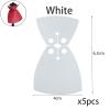 BASEPLATES Building Block Figure Accessory White Cape (cape268-0) view 2