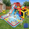 AKEYDIY Water Slide Bounce House,1312.5ft Waterfall Waves Mega Water Slides Park |Inflatable Water Slide for Big Kids 8-12 &3-10,Large Pool,Blow Up Water Slide for Kids Backyard Outdoor view 1