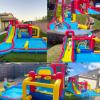 AKEYDIY Water Slide Bounce House,1312.5ft Waterfall Waves Mega Water Slides Park |Inflatable Water Slide for Big Kids 8-12 &3-10,Large Pool,Blow Up Water Slide for Kids Backyard Outdoor view 4