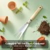 MotiveTech Garden Tool Stainless Steel Compact Trowel Portable Small Gardening Tools for Beginners, Kids, Flat Shovel view 2