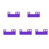 BASEPLATES Building Block Figure Accessory Purple Cape (cape143-0) view 1