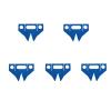 BASEPLATES Building Block Figure Accessory Blue Cape (cape110-0) view 1