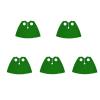 BASEPLATES Building Block Figure Accessory Green Cape (cape020-0) view 1