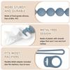 Pacifier Clips Silicone, 4-Pack Pacifier Holder Clip with Stylish Round Design and Adapter Ring for MAM Dummy, 100% Food Grade Silicone, Safe Essentials for Newborns Baby Boys and Girls view 4