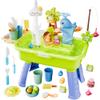 Cosminy 2026 Upgraded Water Table for Toddlers 1-3, Kids Play Sink with Running Water, Toddler Kitchen Sink Toy with Pump, Fishing Game & Sensory Water Play Toys for Boys Girls (Green) view 1