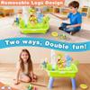 Cosminy 2026 Upgraded Water Table for Toddlers 1-3, Kids Play Sink with Running Water, Toddler Kitchen Sink Toy with Pump, Fishing Game & Sensory Water Play Toys for Boys Girls (Green) view 3
