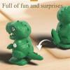 Pop-Surprise Easter Eggs Wind-Up Jumping Animal Toy, Wind-up Bouncing Egg Cute Creature Novel Hatching Walking Chick Capybara Penguin Dinosaur Duck (Duck) view 2