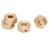 Alomejor RC Wheel Hex Adapters, Brass Material Sturdy Durable Easy Installation with Exquisite Workmanship, for Axial SCX10 III AXI03007 RC Cars (6mm) view 2