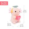 WEIGEDU Graduation Axolotl Stuffed Animal Plush Toy, 13 Inch, Pink view 4