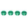 POENVFPO 4Pcs 12mm Wheel Hex Drive Hub Adapter, Aluminum Alloy RC Car Combiner Coupler with Pins Screws, for 1 10 Remote Control Car Replacement Parts (Green) view 1