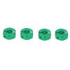 POENVFPO 4Pcs 12mm Wheel Hex Drive Hub Adapter, Aluminum Alloy RC Car Combiner Coupler with Pins Screws, for 1 10 Remote Control Car Replacement Parts (Green) view 3