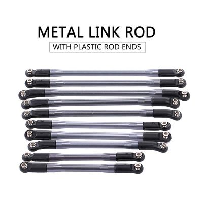 Eacam Perfectly fit for Axial SCX10 II 90046 90047, Reduce the Power of Bumps to Tires, Made of Quality Metal, Improve the Performance,1 for rc car,1 with Plastic Rod Ends 10pcs M
