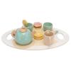 ToysCentral Basics Funny Wooden Tea Party Set Role Play Toy Suitable Size for Kids Over 36 Months Develop Language Skills view 4