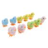 Rengue 10pcs Clockwork Chick Toy, Bright Colors Lifelike Hopping Wind Up Toy for Cats and Toddlers, with Premium Plush and Plastic Material view 2