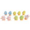 Rengue 10pcs Clockwork Chick Toy, Bright Colors Lifelike Hopping Wind Up Toy for Cats and Toddlers, with Premium Plush and Plastic Material view 4