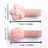 10 PCS 2-in Floral & Pom Pom Small Baby Hair Clips Set Fully Lined Non-Slip Alligator Clips for Toddler Girls Infants Newborns Fine Hair Handmade Flower & Polka Dot Bow Accessories Set (Flower) view 4